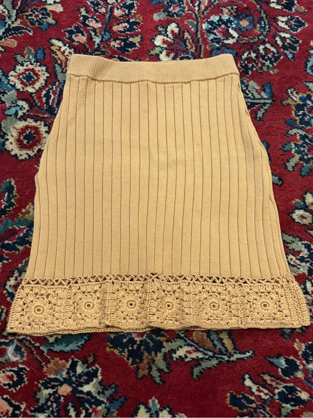MAJORELLE Ribbed Knit Two Piece Sweater Skirt Set XS